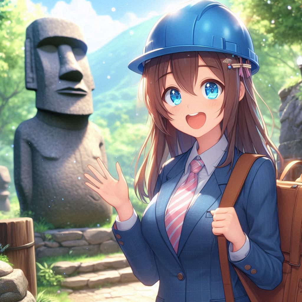 Baud chan and Moai.jpg
